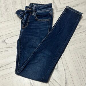 American Eagle Outfitters Dark Blue Skinny Jeans
